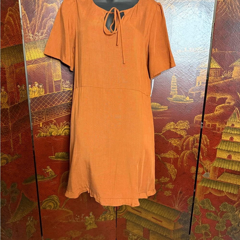NWT Cognac/Terracotta Capsule House Dress